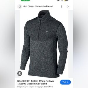 Slightly Used - NIKE GOLF tour performance 1/2 zip